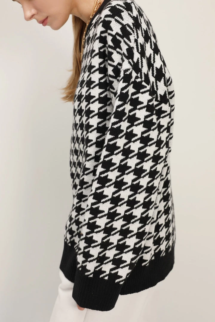 STORETS SALE CLOTHING Jocelyn Houndstooth Sweater