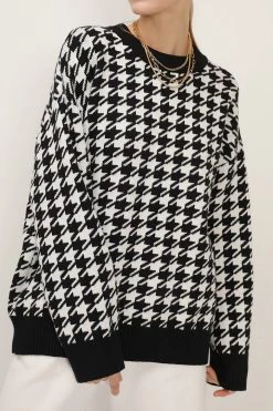 STORETS SALE CLOTHING Jocelyn Houndstooth Sweater