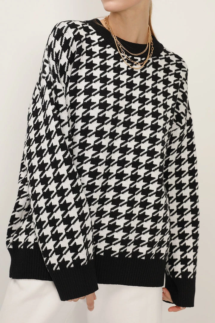 STORETS SALE CLOTHING Jocelyn Houndstooth Sweater