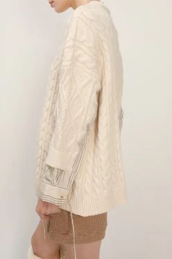 STORETS Kathy Shirt Combo Knit Pullover CLOTHING