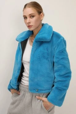 STORETS Leah Fluffy Cropped Jacket CLOTHING