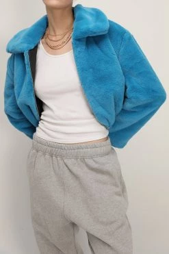 STORETS Leah Fluffy Cropped Jacket CLOTHING