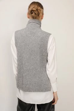 STORETS SALE CLOTHING Stella Crop Knit Vest And Shirt Set