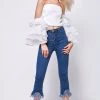 STORETS SALE Michelle Frayed Jeans
