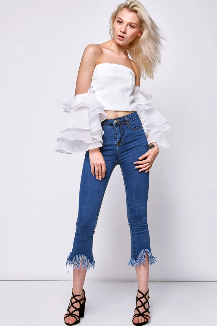 STORETS SALE Michelle Frayed Jeans