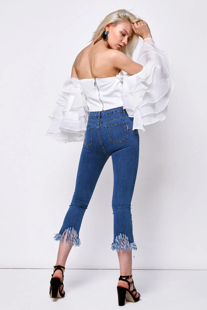 STORETS SALE Michelle Frayed Jeans