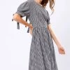 STORETS SALE CLOTHING Dorothy Gingham Back Side Cut Out Dress
