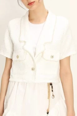 STORETS Noor Tweed Cropped Jacket CLOTHING