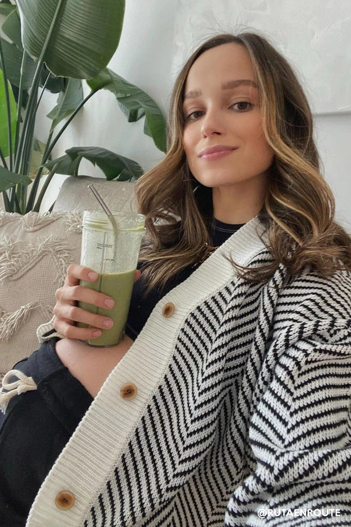 STORETS Influencer Danna Herringbone Printed Cardigan