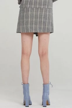 STORETS Cora Plaid Check Wrap Skirt