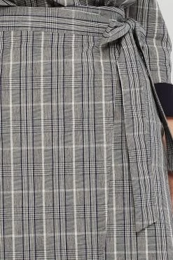 STORETS Cora Plaid Check Wrap Skirt