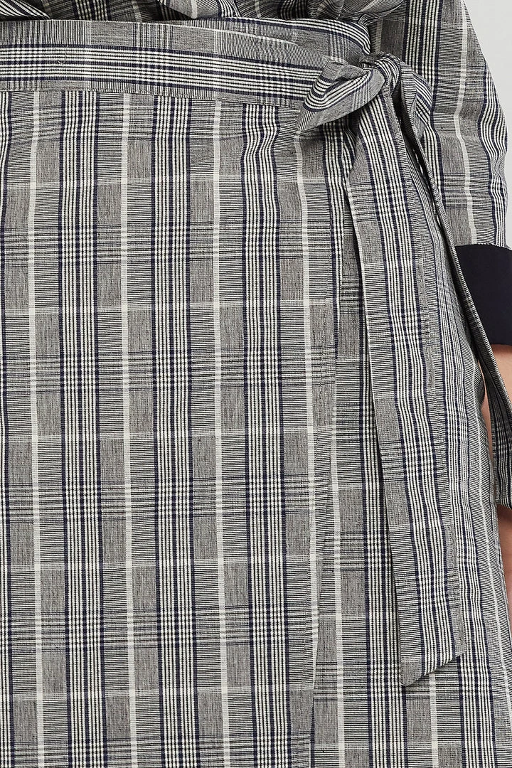 STORETS Cora Plaid Check Wrap Skirt