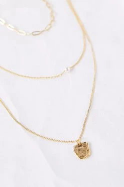 STORETS Multi-Chain Layered Necklace W/Mini Pendant ACCESSORIES