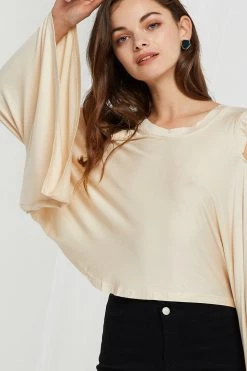 STORETS SALE Vera Waterfall Draped Top-2 Colors CLOTHING