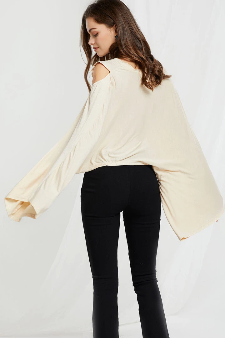 STORETS SALE Vera Waterfall Draped Top-2 Colors CLOTHING