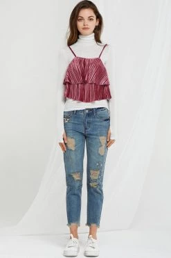 STORETS SALE Katerina Satin Pleated Top-2 Colors