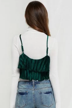 STORETS SALE Katerina Satin Pleated Top-2 Colors