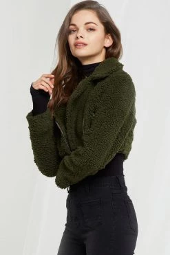 STORETS SALE Katrina Cropped Teddy Jacket-3 Colors