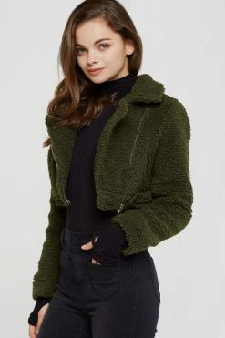 STORETS SALE Katrina Cropped Teddy Jacket-3 Colors