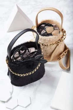 STORETS Faux Fur Crossbody Bag-2 Colors ACCESSORIES