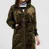STORETS SALE Ciara Ring Pocket Velvet Padded Coat