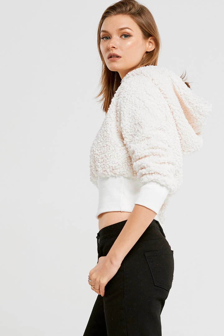 STORETS Hailey Teddy Hoodie Top CLOTHING