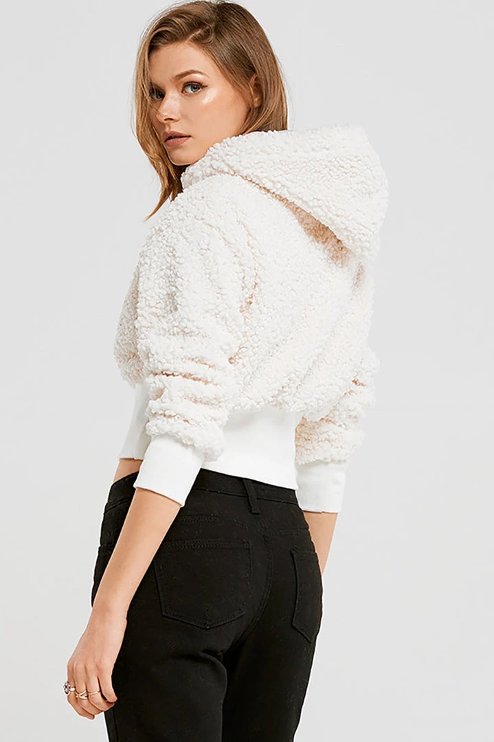 STORETS Hailey Teddy Hoodie Top CLOTHING