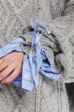 STORETS CLOTHING Sadie Shirt Combo Knit Pullover