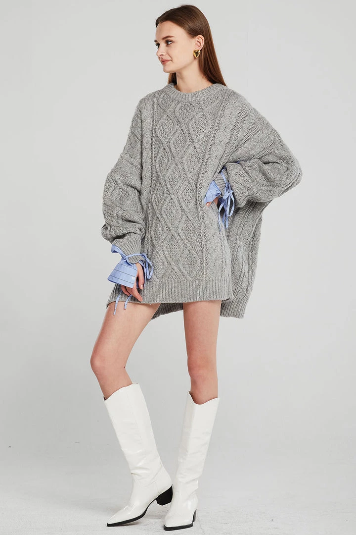 STORETS CLOTHING Sadie Shirt Combo Knit Pullover