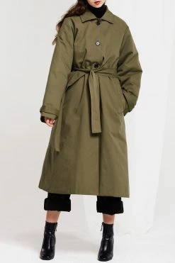 STORETS CLOTHING Lillian Padded Coat With Fur Scarf