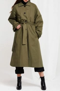 STORETS CLOTHING Lillian Padded Coat With Fur Scarf