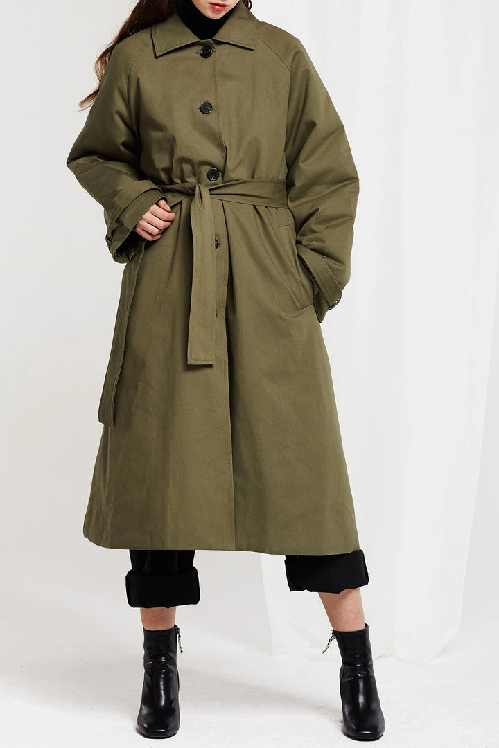 STORETS CLOTHING Lillian Padded Coat With Fur Scarf