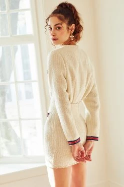 STORETS Luna Trim Detail Tweed Skirt