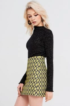 STORETS SALE Mia Jaquard Mini Skirt