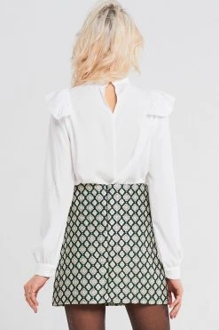 STORETS SALE Mia Jaquard Mini Skirt