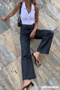 STORETS SALE CLOTHING Hazel Pleather Look Pants