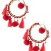 STORETS Tassel Circle Earrings