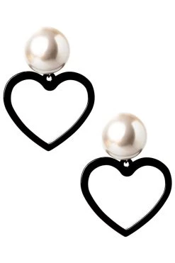 STORETS Heart Pearl Earrings ACCESSORIES