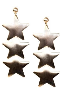 STORETS Bold Star Trio Earrings ACCESSORIES