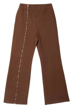 STORETS SALE Irene Slit Zipper Long Pants CLOTHING