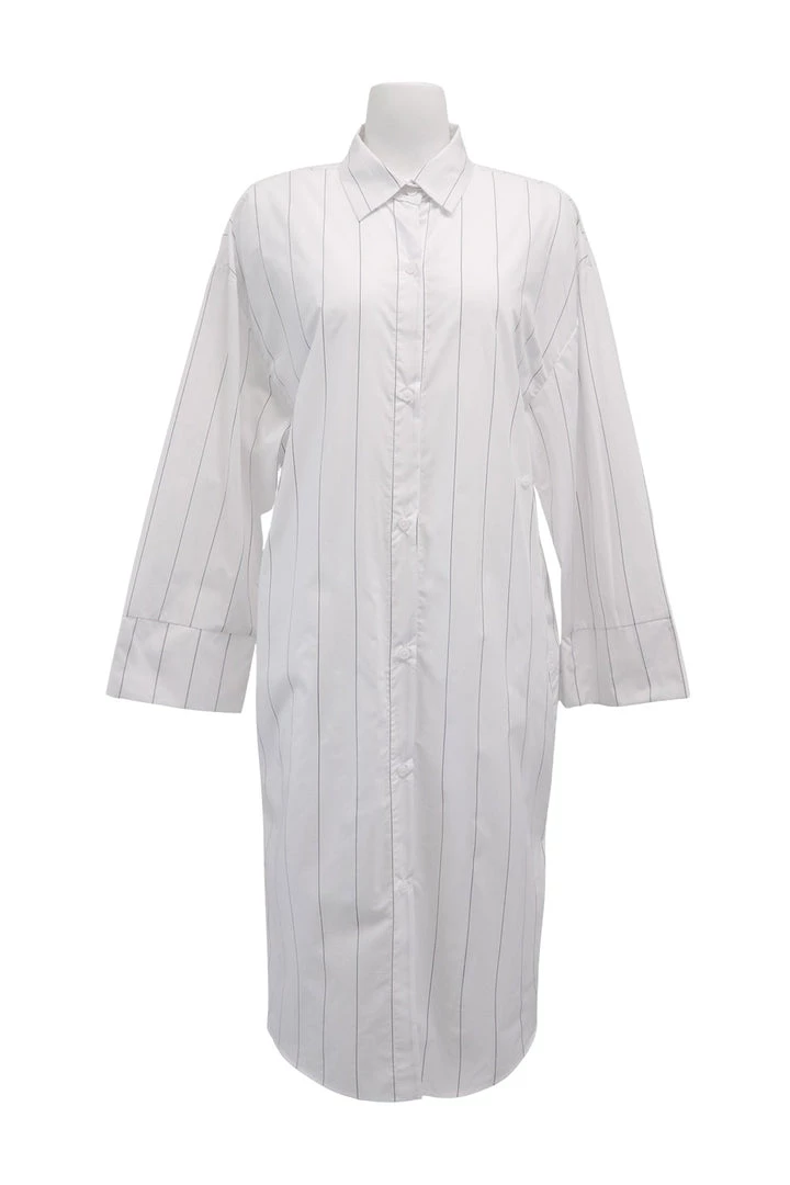 STORETS SALE Briella Striped Maxi Shirt Dress