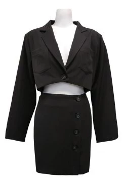 STORETS CLOTHING Cassidy Cutout Jacket Dress