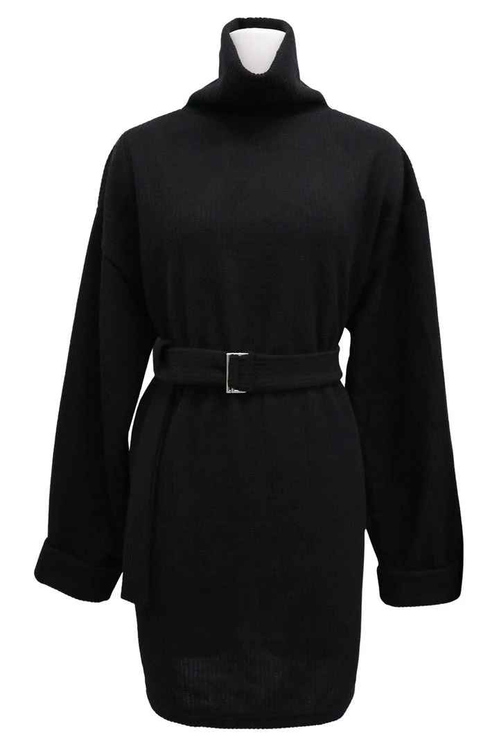 STORETS SALE Madison Turtle Neck Belted Dress