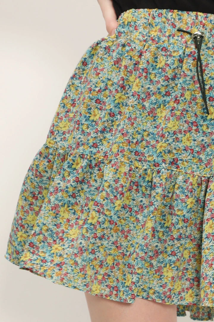 STORETS SALE Avery Floral Tiered Skort