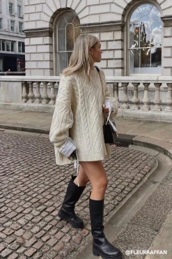 STORETS Influencer Knitwear Sadie Shirt Combo Knit Pullover