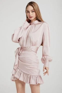 STORETS CLOTHING Kendall Satin Volume Blouse