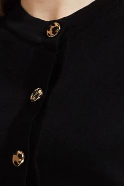 STORETS CLOTHING Lucy Buttoned Cardigan W/Puff Sleeve