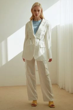 STORETS CLOTHING Casey Drawstring Waist Blazer