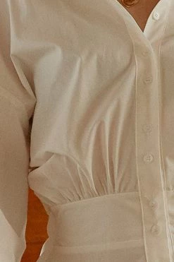 STORETS Marie Pintuck Shirt Dress