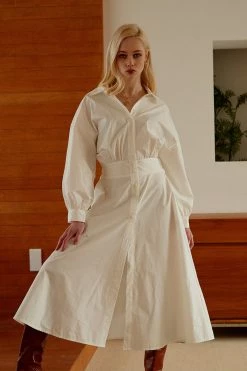 STORETS Marie Pintuck Shirt Dress